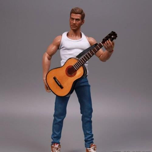 1/6 Scale Figure Simulation Guitar Folk Musical instrument For 12 Inches Action Figure Dolls DIY Accessories BJD Display