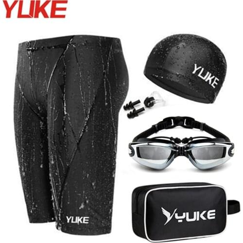 Men Swimming Goggles Waterproof Competition Diving Eyewear for Adult Pool Glasses Ear-plug Swim cap case Trunks swimwear