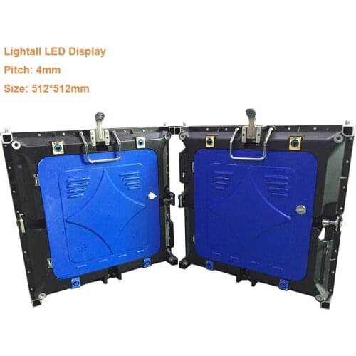 Outdoor P4 SMD1921 IP65 Waterproof LED-Cabinet 512*512mm RGB 128*128pixel hub75 full color 62500dot/sqm Advertising-Wall module