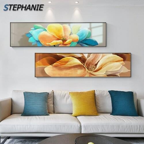 Nordic Abstract Flowers Wall Art Canvas Painting Nordic Colorful Posters Art Print for Living Room Modern Fashion Decor Pictures