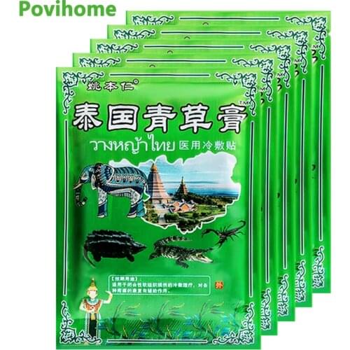 40pcs Thailand Herbal Analgesic Plaster Back Neck Shoulder Joint Pain Relief Patch Lumbar Muscle Ache Sprain Arthritis Patch