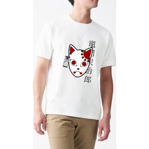 Oversized Demon Slayer Summer Hipster Men T-Shirt Anime Kamado Tanjirou Unisex Breathable Tops Plus Size