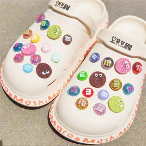 28pcs Hole Shoe Charms Alphabet Decoration Candy Charm Shoes Ornament For Girl Gift Shoes Accessories Buckle For Croc jibz Like