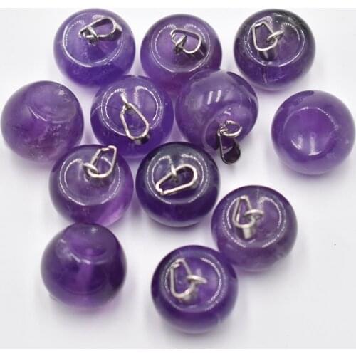 Natural stone amethysts apple Pendants & necklaces Charms Jewelry Fruit pendants necklace mixed Wholesale12pcs/lot Free shipping