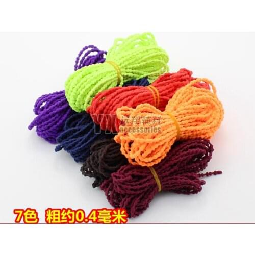 4mm elastic rope hair tie accessories rubber band round durable elastic 15yards colorful elastic diy toy accessories