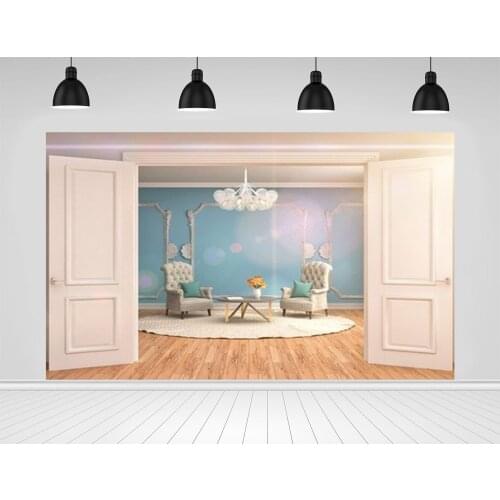 Scopiso Living Room Interior With Chair 3D Illustration Birthday Party Vinyl Photo Studio Decoration Prop Photography Background