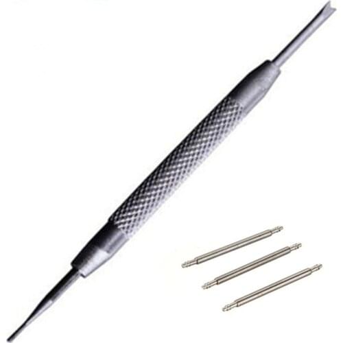 3pcs+1 tool Stainless Steel Watch Band Strap Spring Bar Link Pins Remover 8mm 10mm 12mm 14mm 16mm 18mm 20mm 21mm 22mm 24 26 28mm