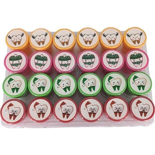 6pcs Dental Cute Tooth Stamp for Dentist Dental Gift Kids & Christmas gift