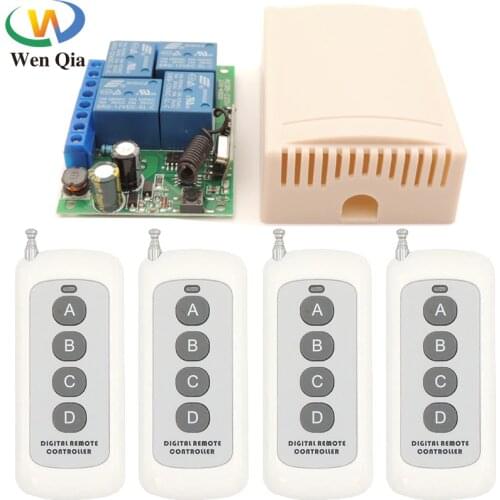 433Mhz Universal Wireless Remote Control Smart Switch AC 85V ~ 250V Relay Receiver Module RF Transmitter Lamp FarmYardLightMotor