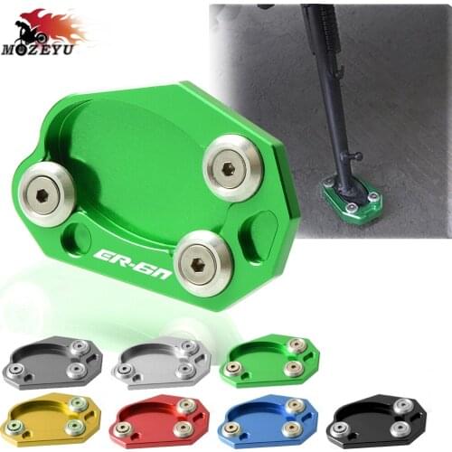 Motorcycle Enlarge Plate Kickstand Side Stand Extension Pad For Kawasaki ER6N 2006 2007 2008 2009 2010 2011 2012 2013 2014 2015