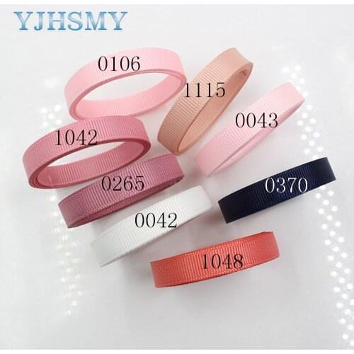 YJHSMY J-171109-L10MM,10 mm 10 yards Solid Color Ribbons Thermal transfer Printed grosgrain Wedding Accessories DIY materials
