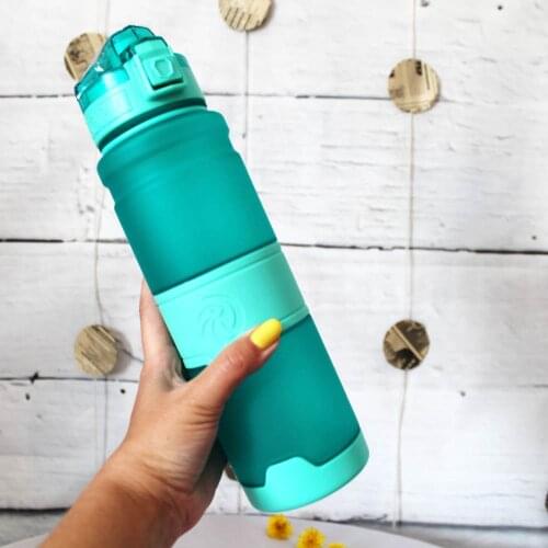 ZORRI Sport Wasser Flasche 500ML Kunststoff Drink Tour Outdoor Sport Schule Leck Proof Seal Gourde Klettern Wasser Flaschen