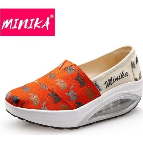 Women Slimming Toning Shoes Sport Sneakers Platform Wedge Fitness Ladies Swing Shoes Height Increasing Toning Shoe AA11033