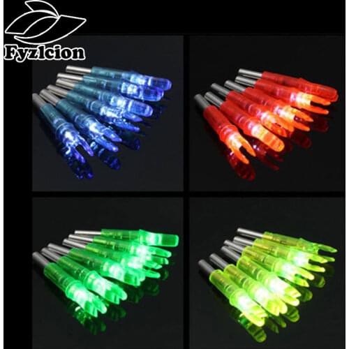 12pcs Hunting Archery Crossbow Original 6pcs Led Nock ID6.2mm LED Lighted Archery Arrow Nock Compound Bow