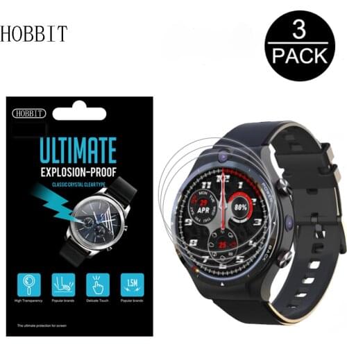 3Pcs Clear Nano Anti-shock PET Film For LEMFO LEM15 LEM 15 SmartWatch Screen Protector Anti-Scratch Water-proof Film Not Glass
