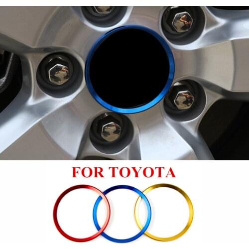 4X Car Styling Ring Wheel Hub Decoration Circle For Toyota New Crown 15-17 Car Wheel Cover Accessories