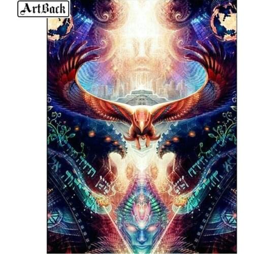 5d diy diamond painting landscape eagle fantasy full square needlework crystal mosaic crafts 3d round stick diamond embroidery