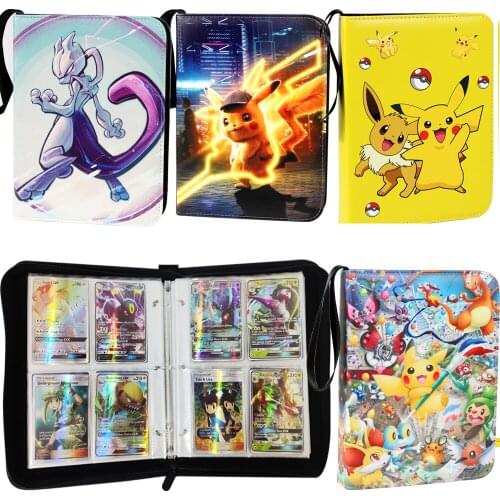 9 Styles 200/400 Pokemon Double Pocket Binder Cards Collectors Album Anime Game Card Portable Storage Toy Gift for Kid