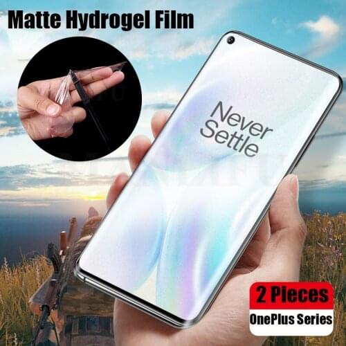 9D Matte Hydrogel Film For OnePlus Nord N10 N100 5G OnePlus 8T 7T 7 9 Pro 8 7 Protective Silicone TPU Screen Protector Not Glass