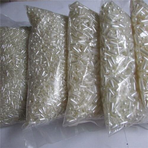 Droplets shape pearl piece Hair Accessories wholesale diy high imitation pearls DIY phone beauty essential 4*8mm-10*30mm 500g