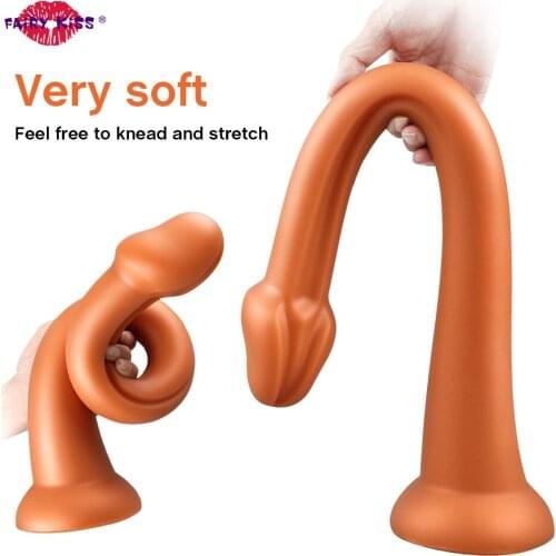 Super Long Anal Plug Soft Silicone Butt Plug Prostate Massage Anus Dilator Dildo Sex Toys Man Women G spot Vagina Masturbation
