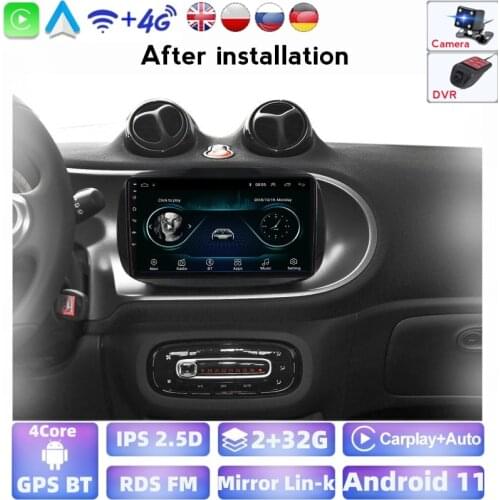 Android Car Radio Multimedia Player Dvd GPS Autoradio For Mercedes/Benz Smart 2014 - 2020 Navigation GPS Wifi