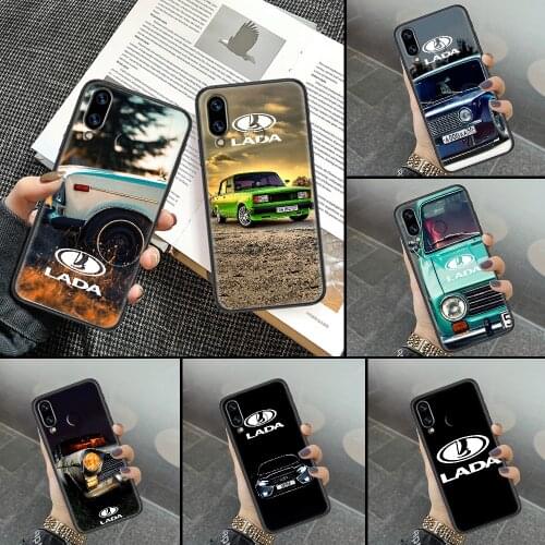 Lada car Phone case For Huawei Honor 6 7 8 9 10 10i 20 A C X Lite Pro Play black silicone waterproof painting Etui art funda