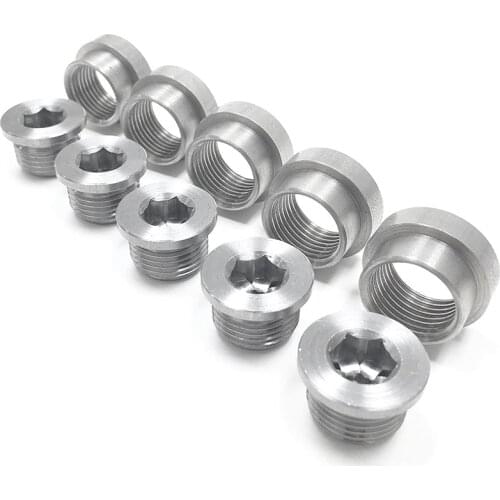 Car O2 Oxygen Sensor Stepped Weld Expander with Plug M18 x 1.5 Oxygen Air Fuel Ratio Meter