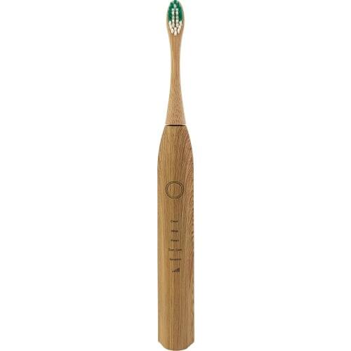 1set Sonic Bamboo Electric Toothbrush Waterproof Ultrasonic Automatic Tooth Brush With 3 Soft Head Oral Hygiene Clean