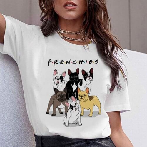 Hot Sale Dachshund Pug Teckel Funny T Shirt Women Harajuku Cute French Bulldog Frances T-shirt German Shepherd Tshirt Top Female