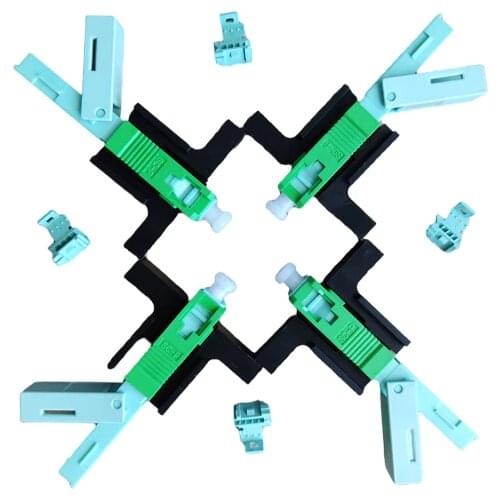 Hot Sale 50PC 100 PCS SC APC Fast Connector Single-Mode Connector FTTH Tool Cold Connector Tool Fiber Optic Fast Connnector 53mm