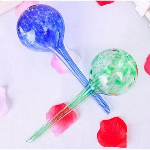 HOT Automatic Plant Watering Globes Decorative Hand-Blown Glass Self Watering Bulbs For House Plant Pot Soil Garden Watering