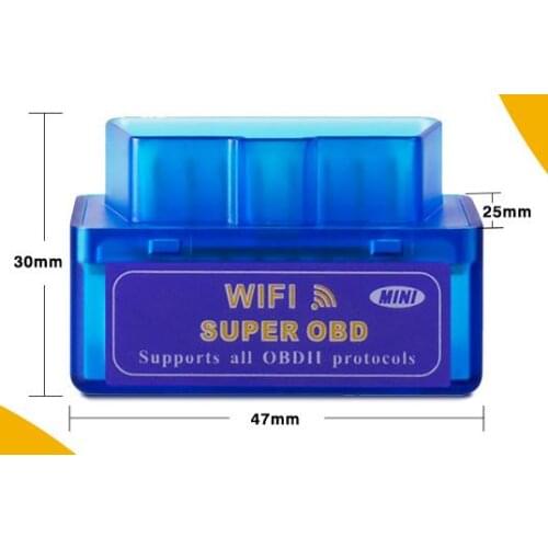 Hot Mini Elm327 Wifi V1.5 OBD2 OBD 2 Adapter ELM 327 Interface supports all obdii protocols with Pic18f25k80 For IOS for Iphone