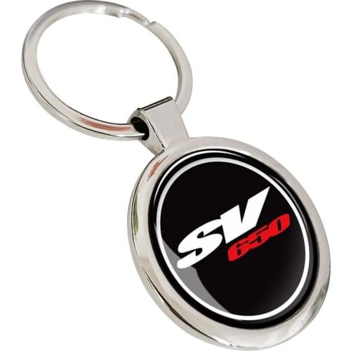 Chrome Motorcycle Keychain Key Ring Case for Suzuki SV650 SV650S SV 650