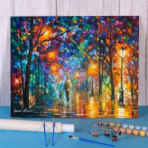 Our Best Friend Painting By Numbers Package Oil Paints 40*50 Canvas Pictures Home Decoration Crafts For Wholesale