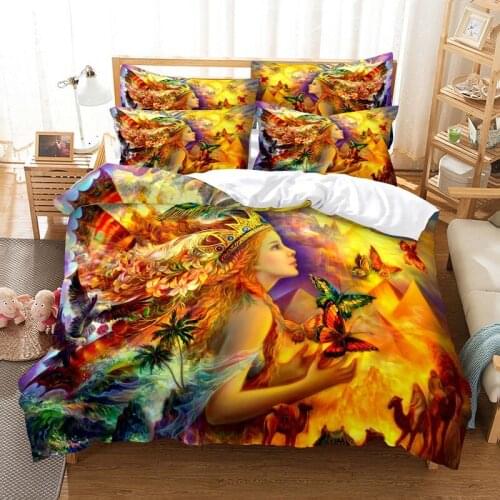 Bedding set duvet cover set 3d bedding digital printing bed linen queen size bedding set fashion design