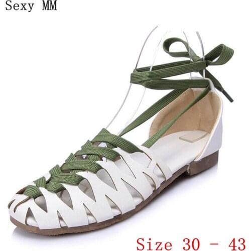 Summer Shoes Women Sandals Loafers D'orsay Flats Woman Flat Shoes Soft Comfortable Shoes Small Plus Size 30 31 32 - 40 41 42 43
