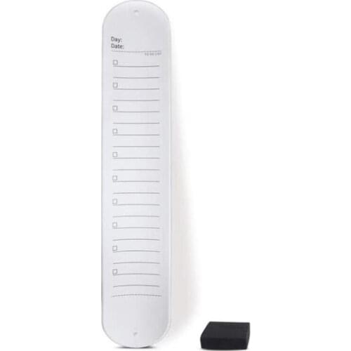 Reusable Silicone Memo Wristband Wearable with Dual Edge Measuring Ruler