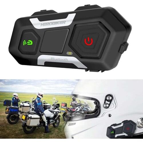 Motorbike Motorcycle Intercom 1200M Pro Bluetooth Headset for Helmet, Waterproof, Universal Pairing