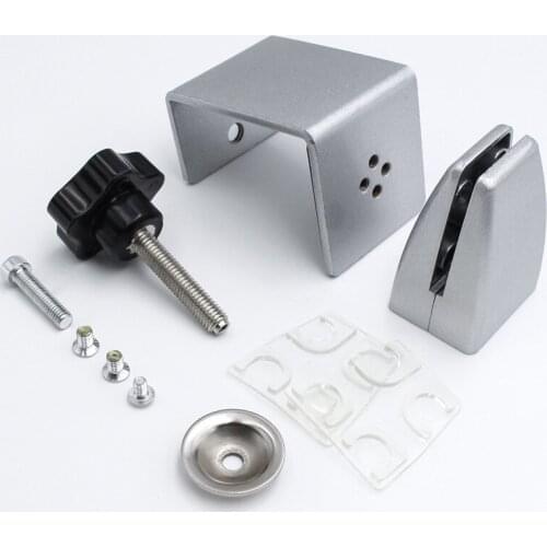 Tool kit Clapboard Clamp Thickened Adjustable Punch‑free Glass Holder Glass Fixing Clamp For Home Office JDH88