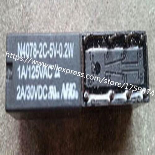 Wholesale 100PCS/lot N4078-2C-5V-0.2W 2A 8feet relay