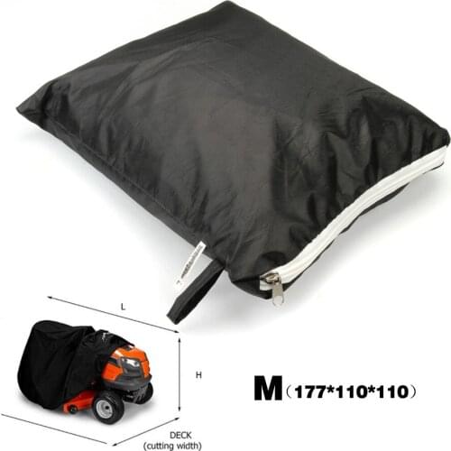 Polyester Lawn Mower Cover Tractor Grill Dustproof Sun Rain Protection Cover Garden Yard Mower Overlay Cover 177*110*110CM