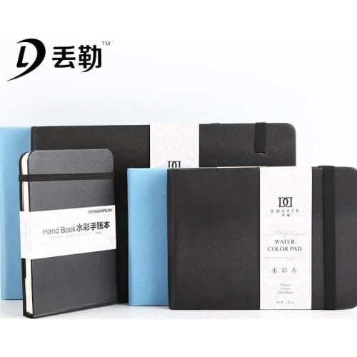 Potentate PU/Cotton Travel Watercolor Book 300g 50% Cotton Watercolor Painting Paper Art Hand-painted Sketchbook Art supplies