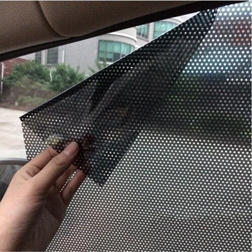 Durable 1 Pair Static Paste Electrostatic Sunshade Film Stickers Car Window PVC Curtain Stickers Film 42*38cm