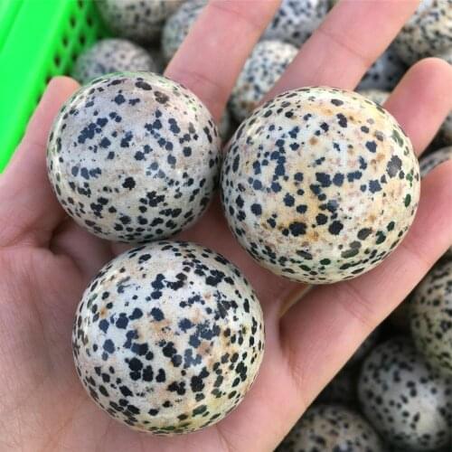 Spotted stone ball natural quartz crystals minerals sphere healing living room decoration home modern