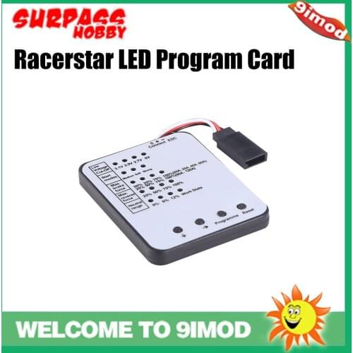 SURPASS HOBBY Racerstar LED Program Card Electronic Speed Controller Motor Set For 25/35/45/60/80/120A ESC For RC Car