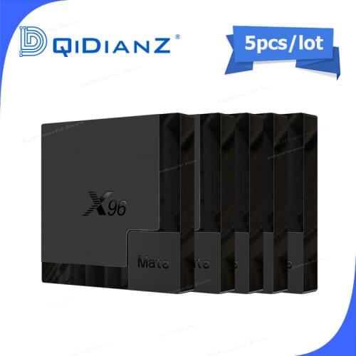 5PCS Android tv box Android 10 X96 MATE 6K H616 Quad Core Media player Play Store Free Fast Android smart tv Set top box NEW