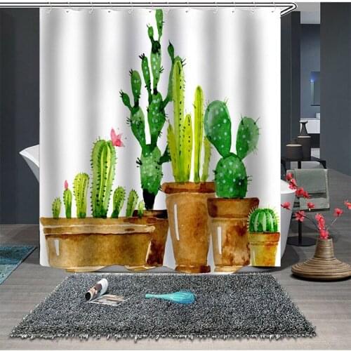 Thickened Waterproof and Mould Proof Polyester Bathroom Curtain Personalized Creative Home Shower Curtain