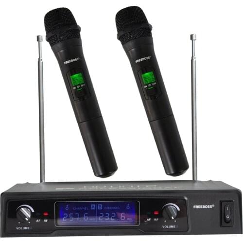 KV-8500 VHF Handheld Wireless Microphone Dual Channel Handhold Karaoke Microphone Family Party Wireless Mic
