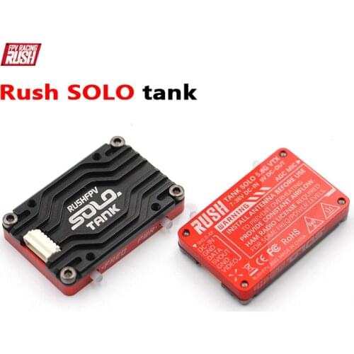 RUSH Solo Tank 5.8G VTX Video Transmitter CNC shell 1.6W High Power Built-in Microphone Heat Dissipation Structure For RC FPV